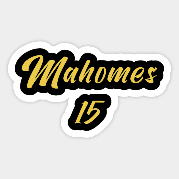 Mahomes Namber Sticker by Shop Ovov